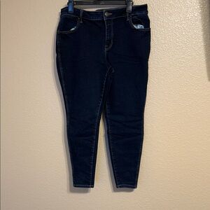 Maurices Dark Indigo High-Rise Skinny Jeans